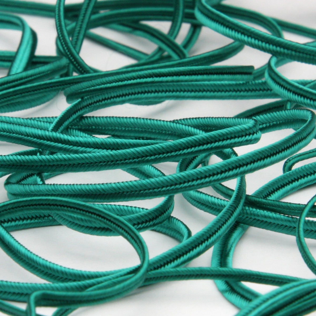 FUJIYAMA RIBBON [Wholesale] Rayon Trimming Braid approx.3mm 30 Meters Roll Peacock Green