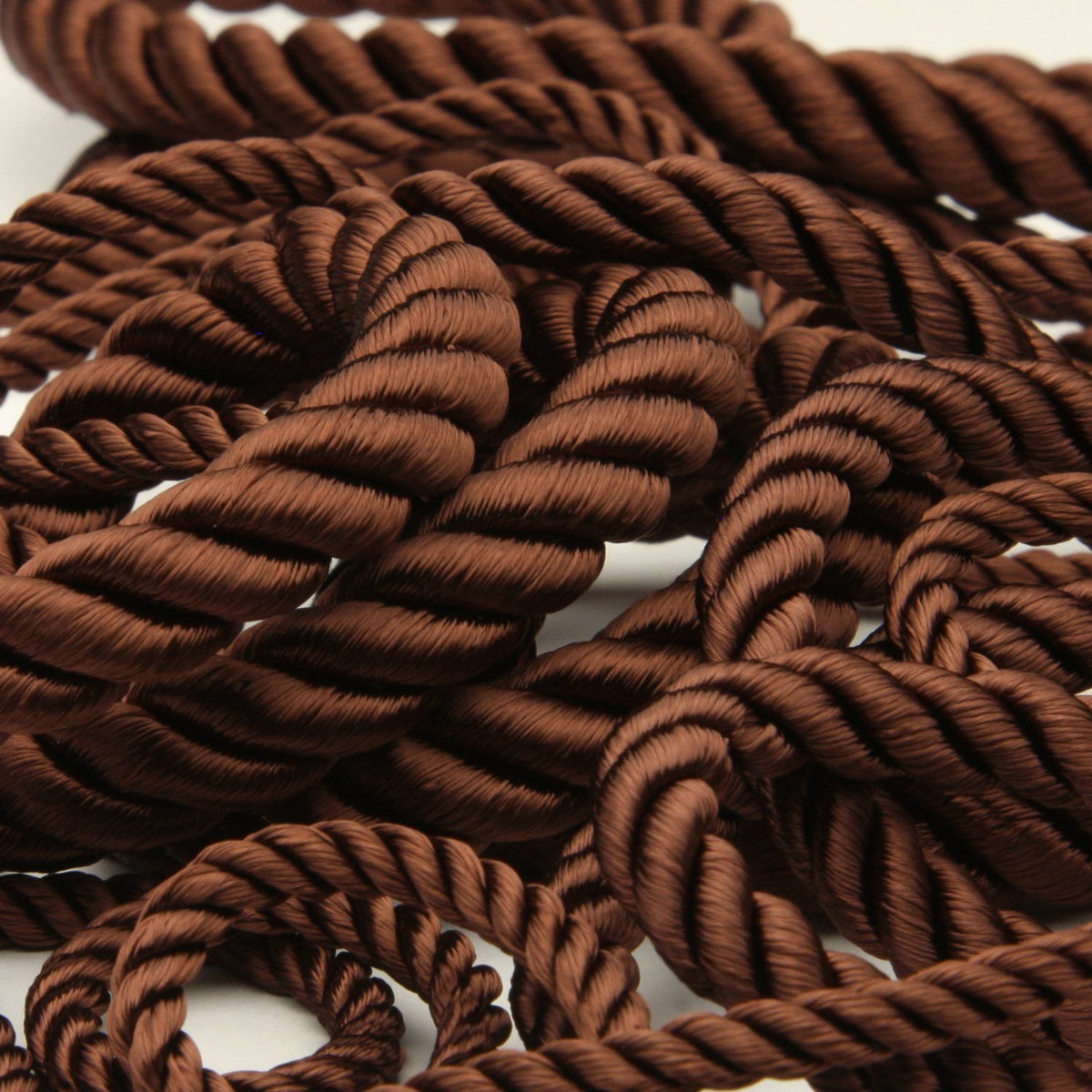 FUJIYAMA RIBBON [Wholesale] Rayon Twist Cord approx.10mm 30 Meters Roll Dark Brown