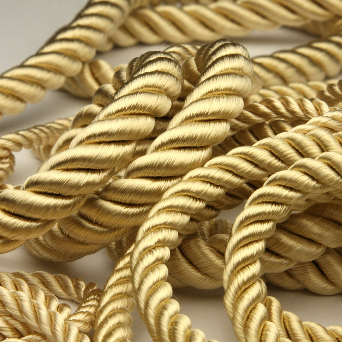 FUJIYAMA RIBBON [Wholesale] Rayon Twist Cord approx.10mm 30 Meters Roll Ecru Beige