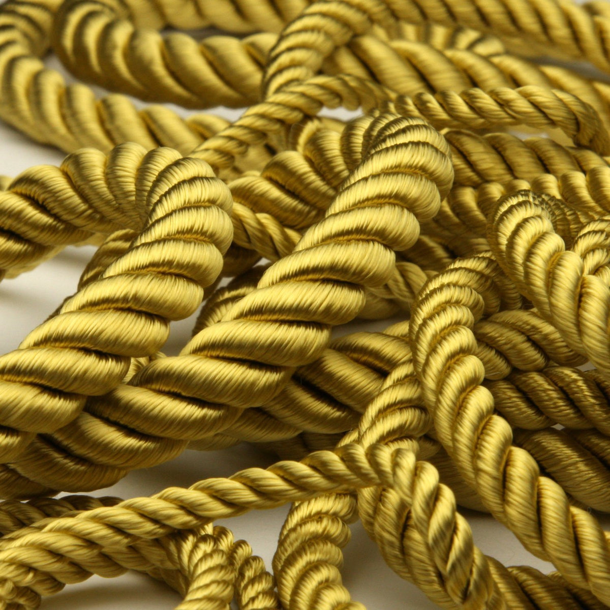 FUJIYAMA RIBBON [Wholesale] Rayon Twist Cord approx.10mm 30 Meters Roll Gold