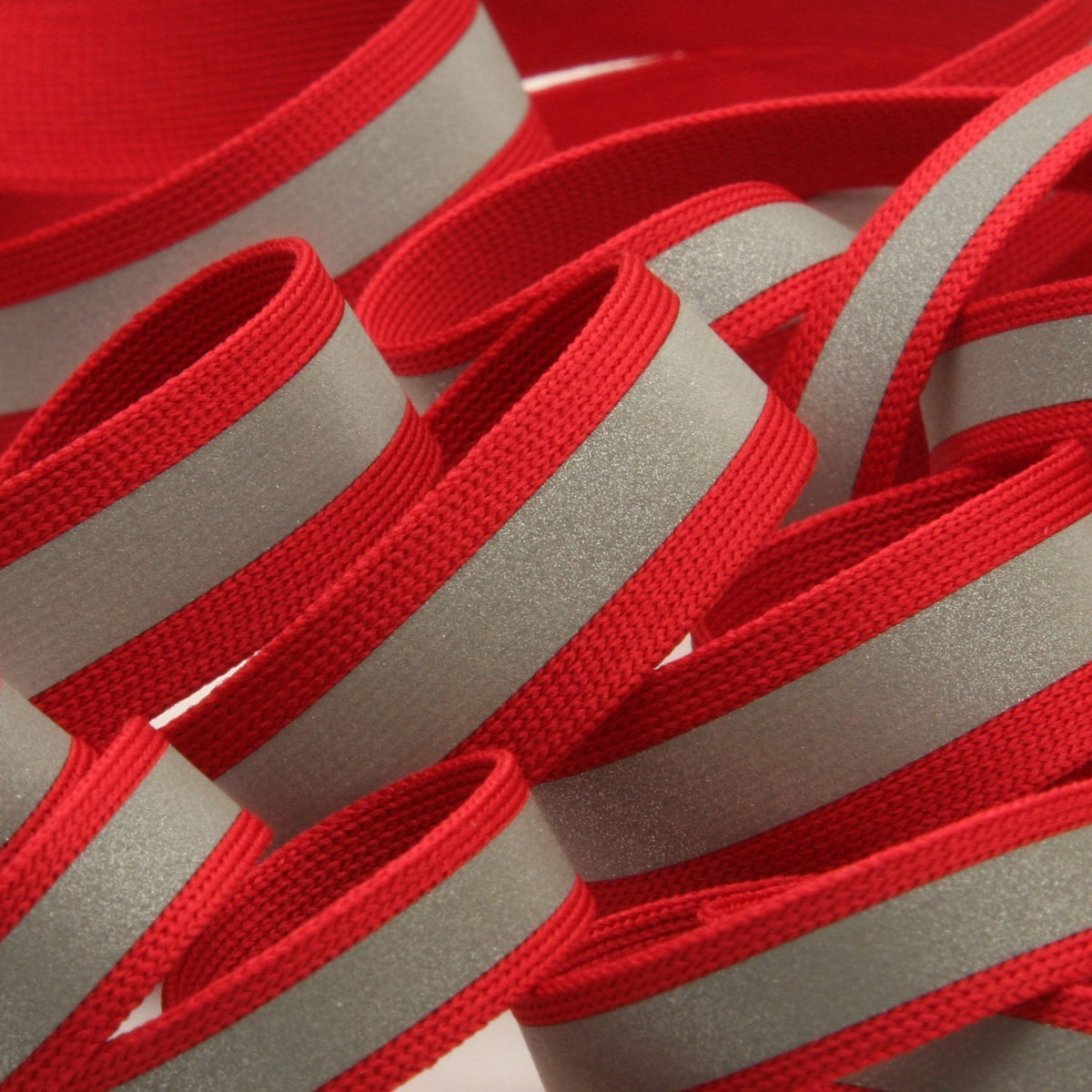 FUJIYAMA RIBBON [Wholesale] Reflect Knit Tape 15mm 30 Meters Roll Red