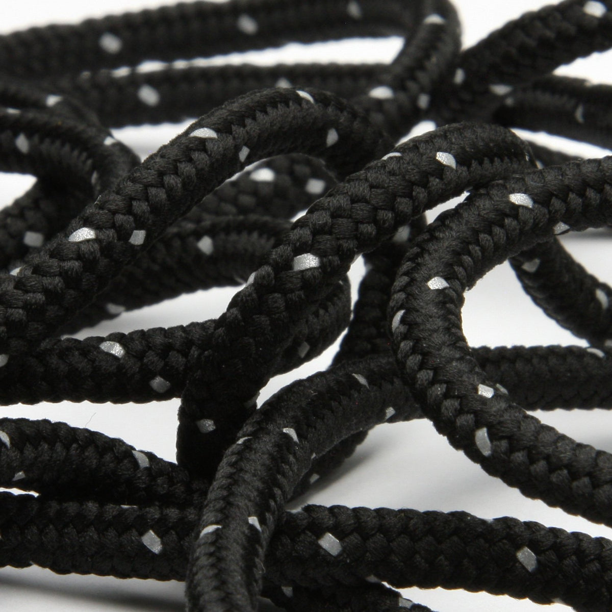 FUJIYAMA RIBBON [Wholesale] Reflect Spindle Cord approx.4.5mm 50 Meters Roll Black