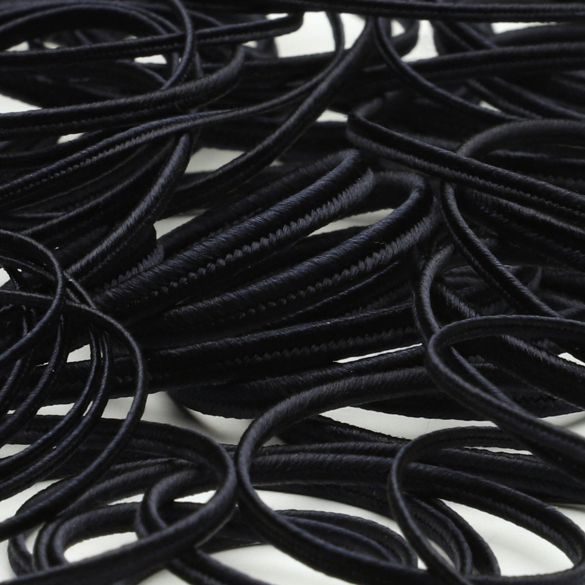 FUJIYAMA RIBBON [Wholesale] Silk Trimming Braid approx.1.4mm 30 Meters Roll Navy Blue