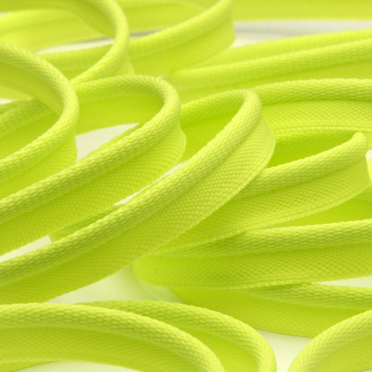 FUJIYAMA RIBBON [Wholesale] Soft Stretch Piping 8mm 30 Meters Roll Chartreuse Green