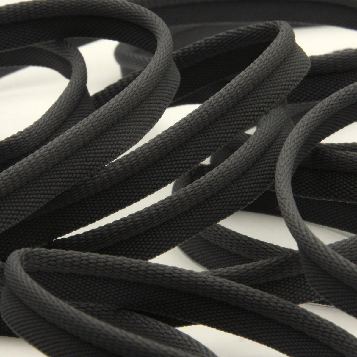 FUJIYAMA RIBBON [Wholesale] Soft Stretch Piping 8mm 30 Meters Roll Dark Gray