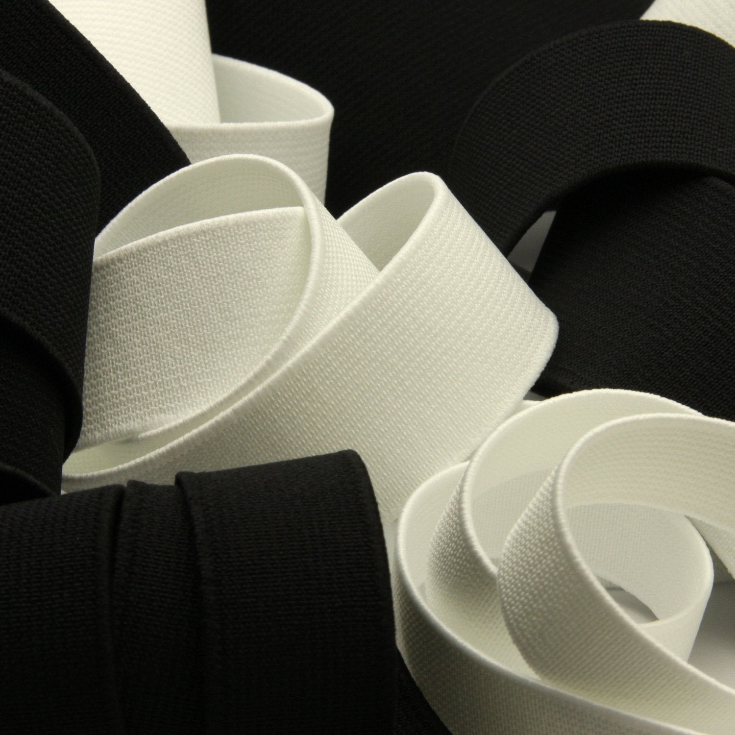 FUJIYAMA RIBBON [Wholesale] Soft Type Inside Belt 15mm 30 Meters Roll Off White