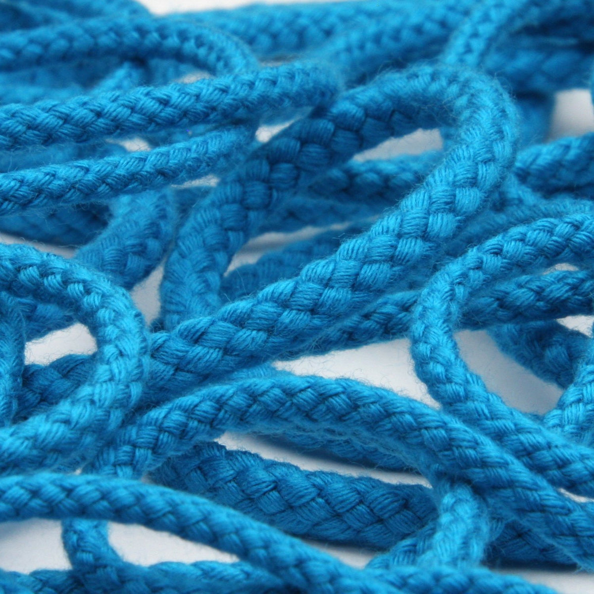 FUJIYAMA RIBBON [Wholesale] Spindle Cord approx.4.5mm 50 Meters Roll Cyan Blue