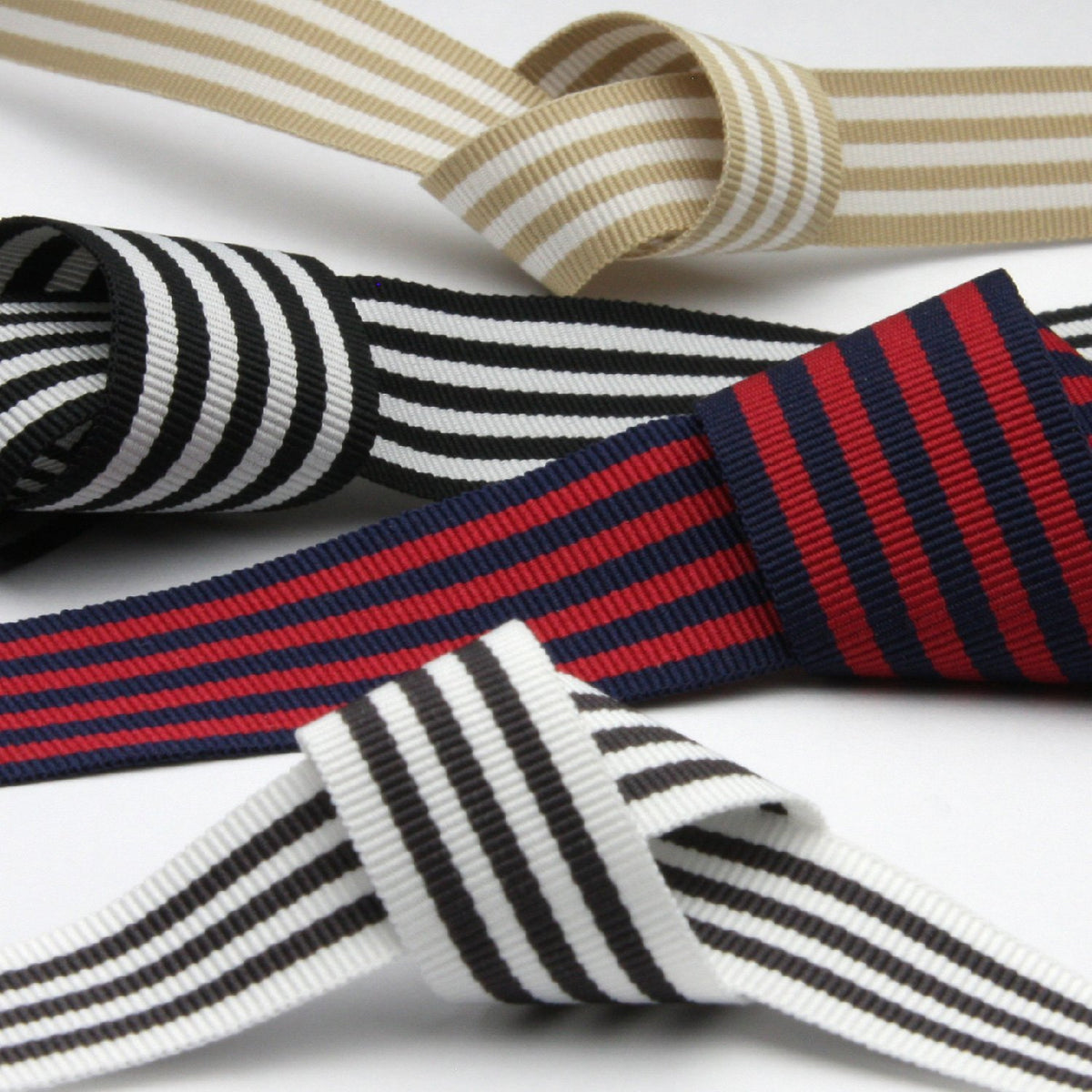 FUJIYAMA RIBBON [Wholesale] Stripe Grosgrain Ribbon approx.24mm 30 Meters Roll