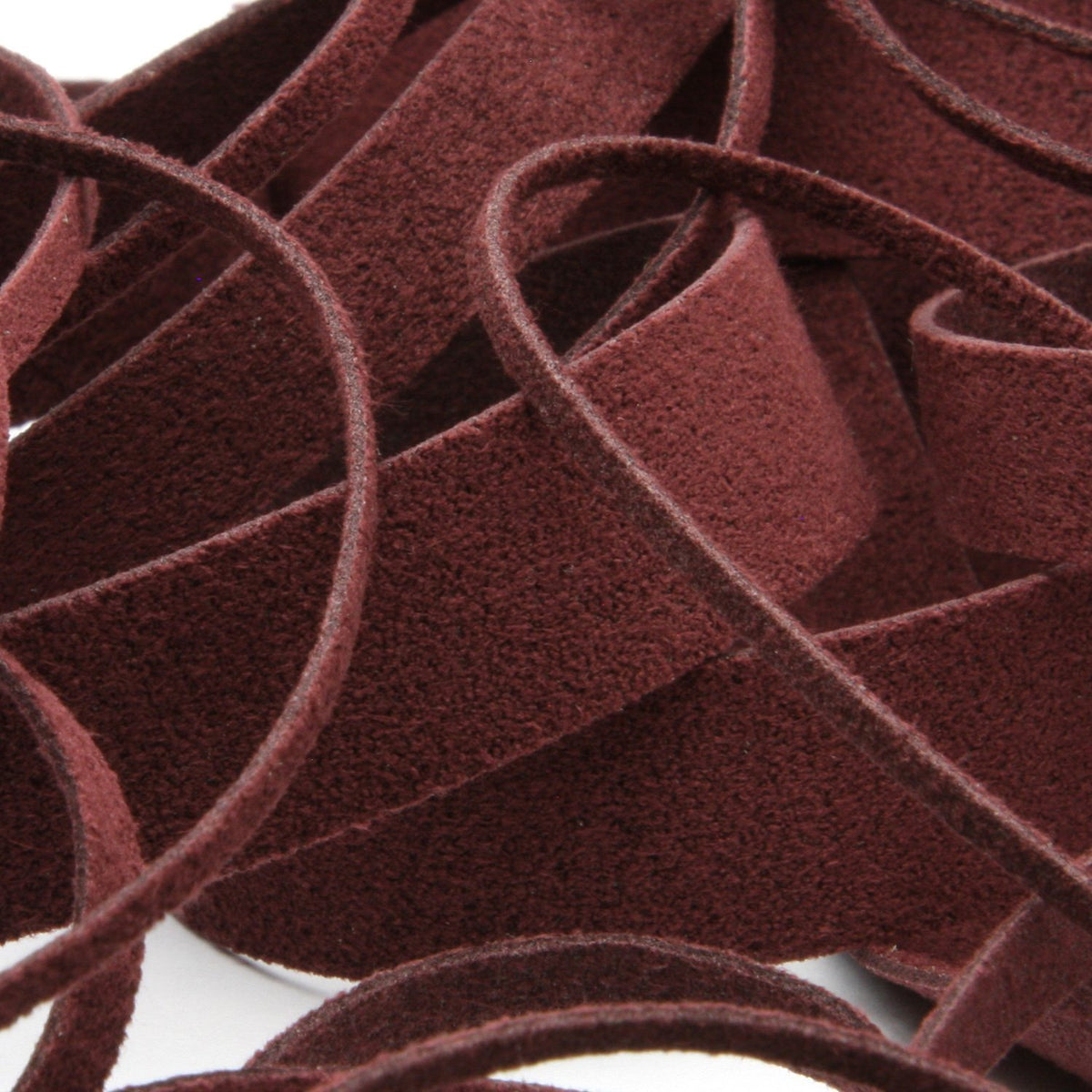 FUJIYAMA RIBBON [Wholesale] Suede Tape 15mm 40 Meters Roll Wine Red