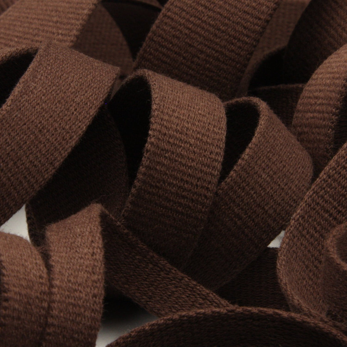 FUJIYAMA RIBBON [Wholesale] Thick Cotton Taffeta Ribbon 15mm 30 Meters Roll Dark Brown
