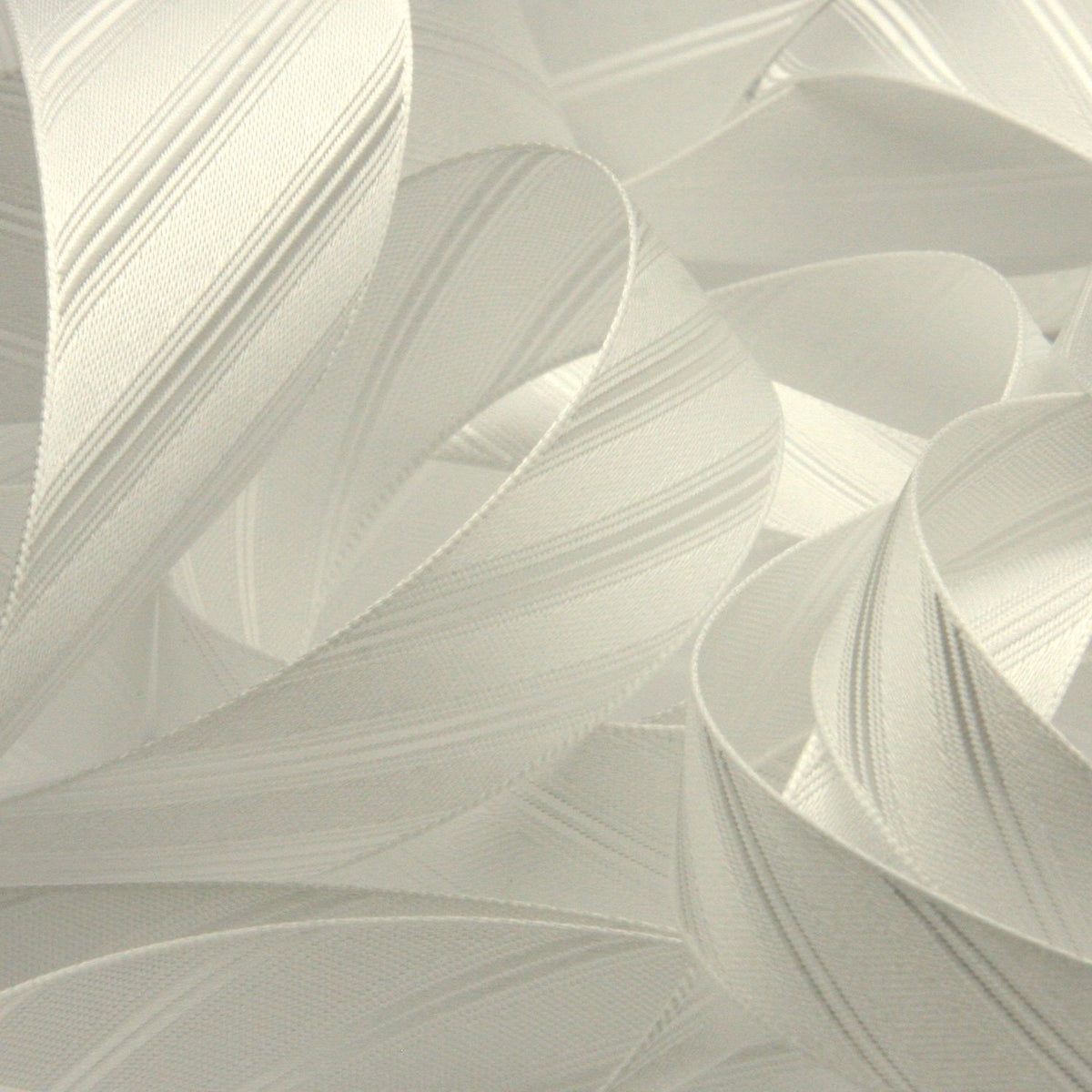 FUJIYAMA RIBBON [Wholesale] Twill Satin Ribbon 25mm 30 Meters Roll White