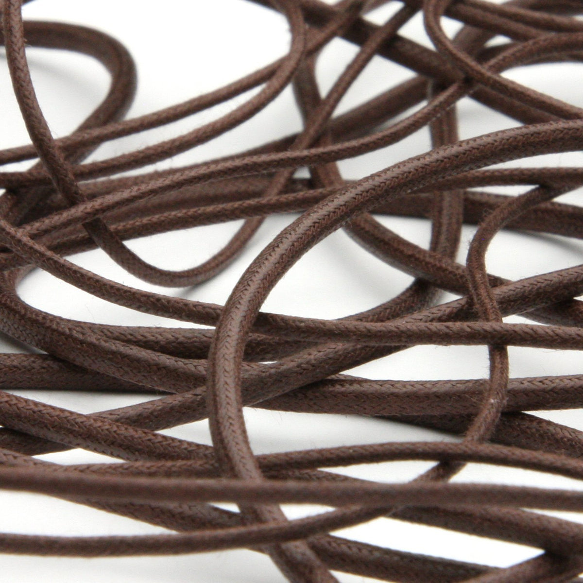 FUJIYAMA RIBBON [Wholesale] Waxed Cord approx.2.2mm 50 Meters Roll Dark Brown