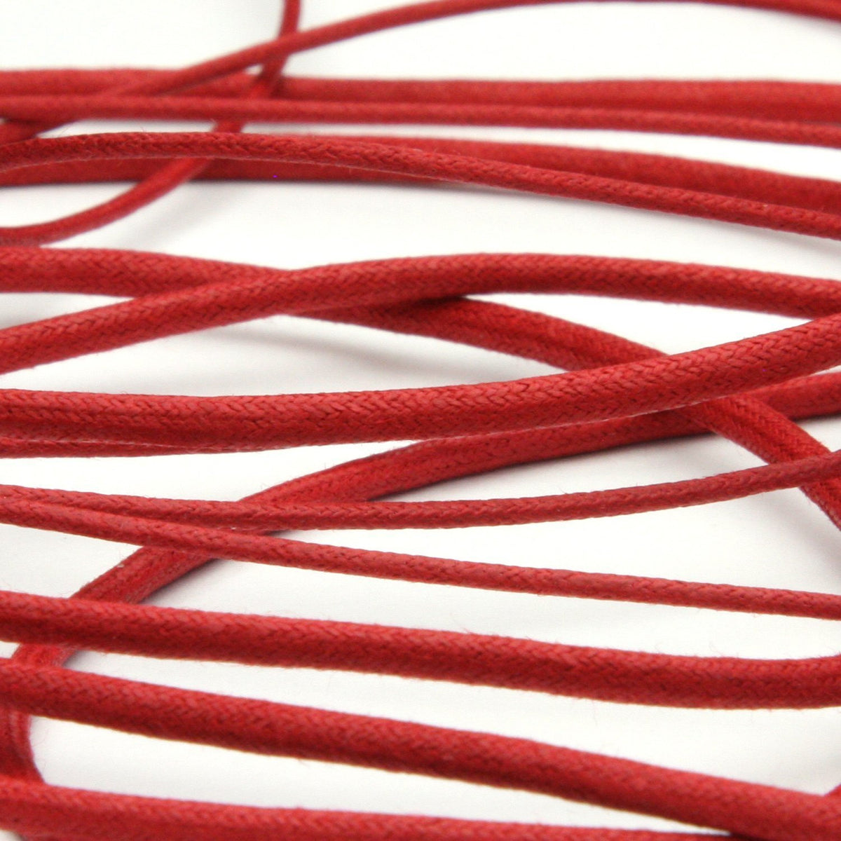 FUJIYAMA RIBBON [Wholesale] Waxed Cord approx.2.2mm 50 Meters Roll Red