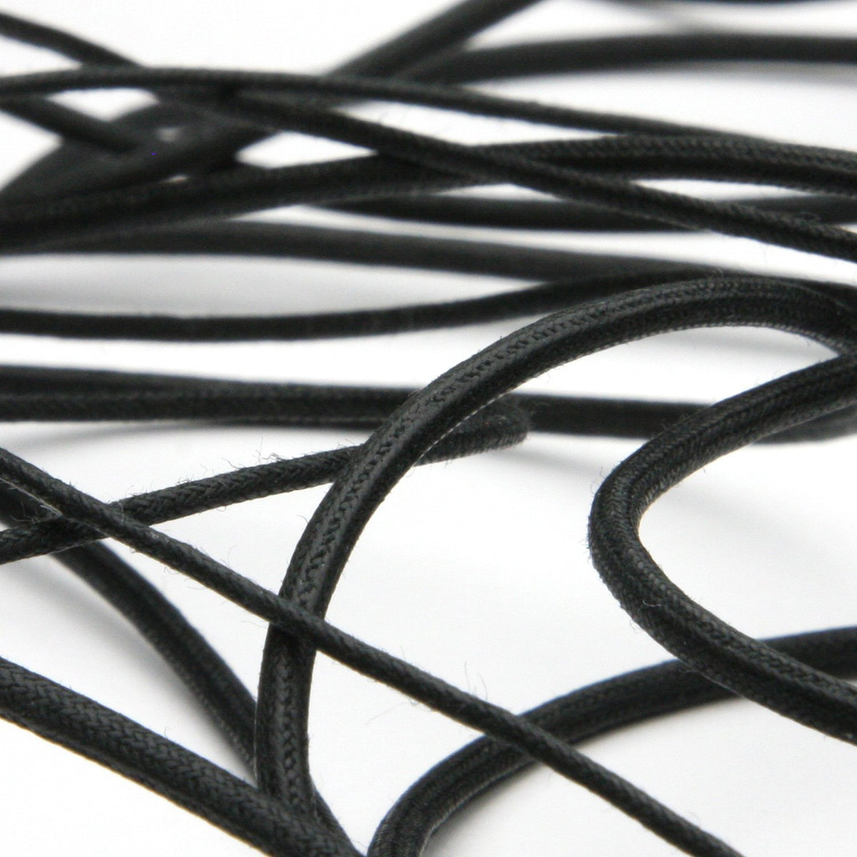 FUJIYAMA RIBBON [Wholesale] Waxed Cord approx.3.5mm 50 Meters Roll Black