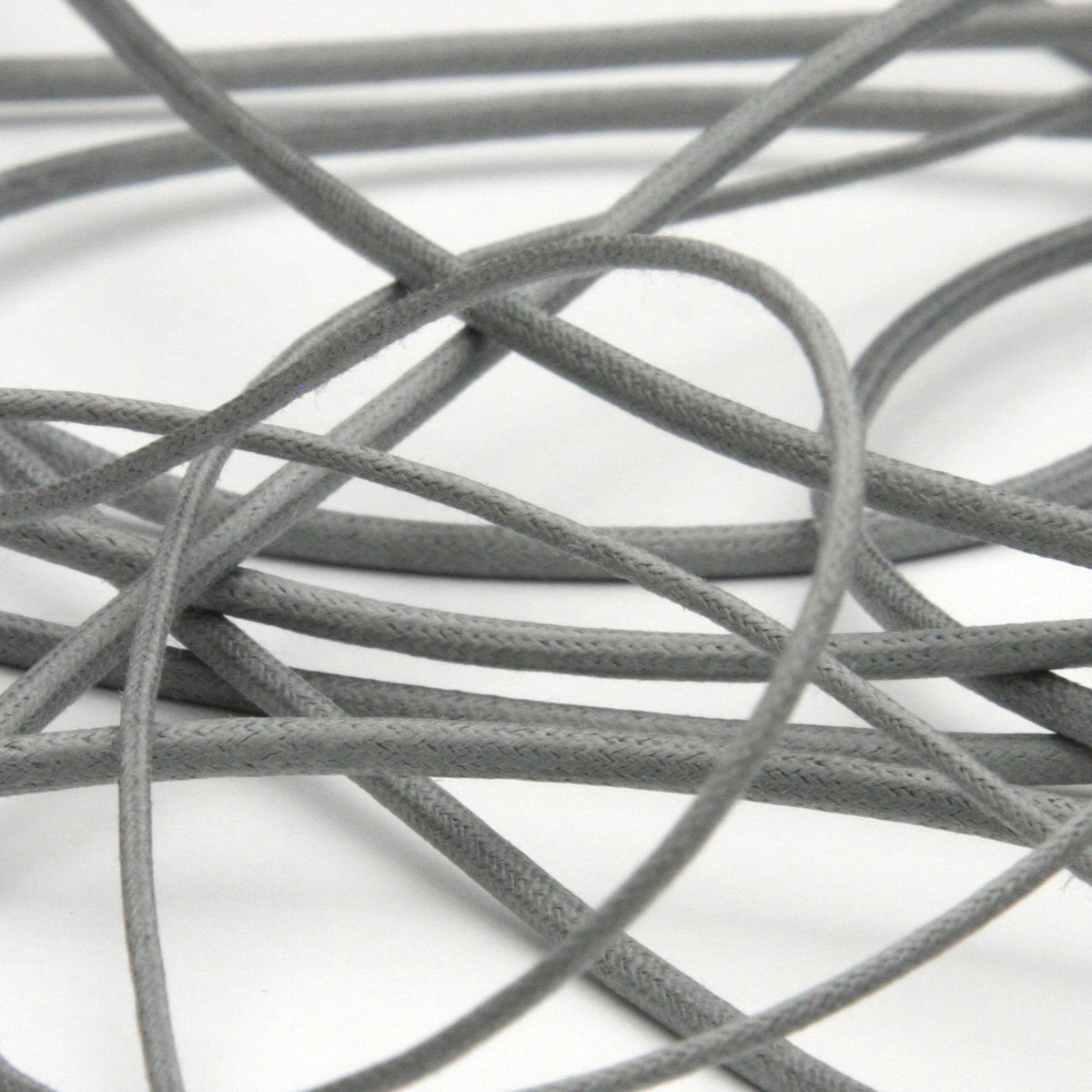FUJIYAMA RIBBON [Wholesale] Waxed Cord approx.3.5mm 50 Meters Roll Light Gray