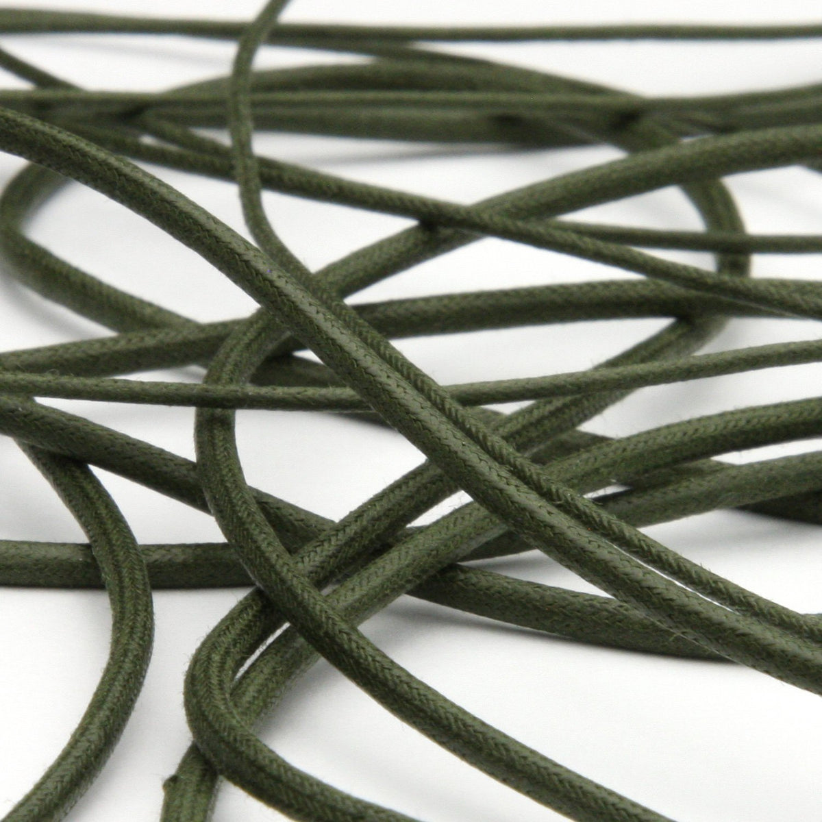 FUJIYAMA RIBBON [Wholesale] Waxed Cord approx.3.5mm 50 Meters Roll Olive Green