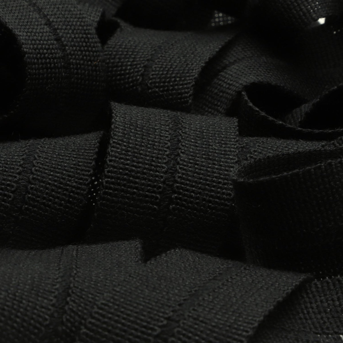 FUJIYAMA RIBBON [Wholesale] Wool Knit Binder Tape 13x13mm 9.14 Meters Roll Black