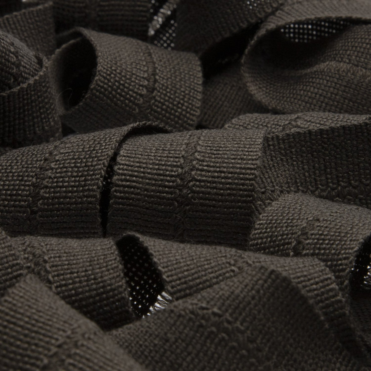 FUJIYAMA RIBBON [Wholesale] Wool Knit Binder Tape 13x13mm 9.14 Meters Roll Midnight Brown