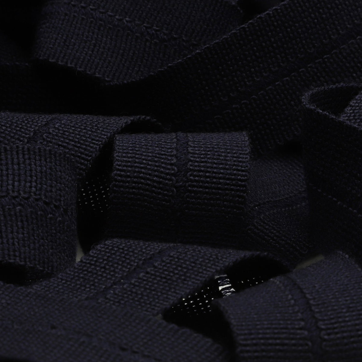 FUJIYAMA RIBBON [Wholesale] Wool Knit Binder Tape 13x13mm 9.14 Meters Roll Navy Blue