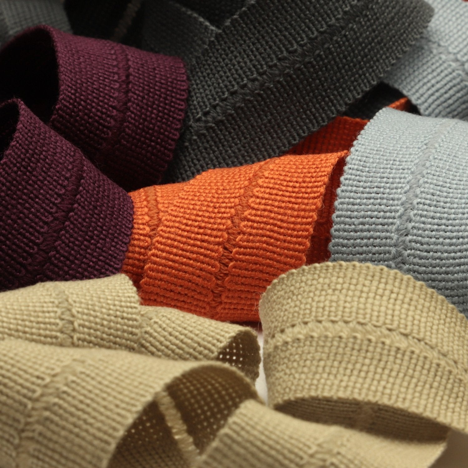 FUJIYAMA RIBBON [Wholesale] Wool Knit Binder Tape 13x13mm 9.14 Meters Roll White