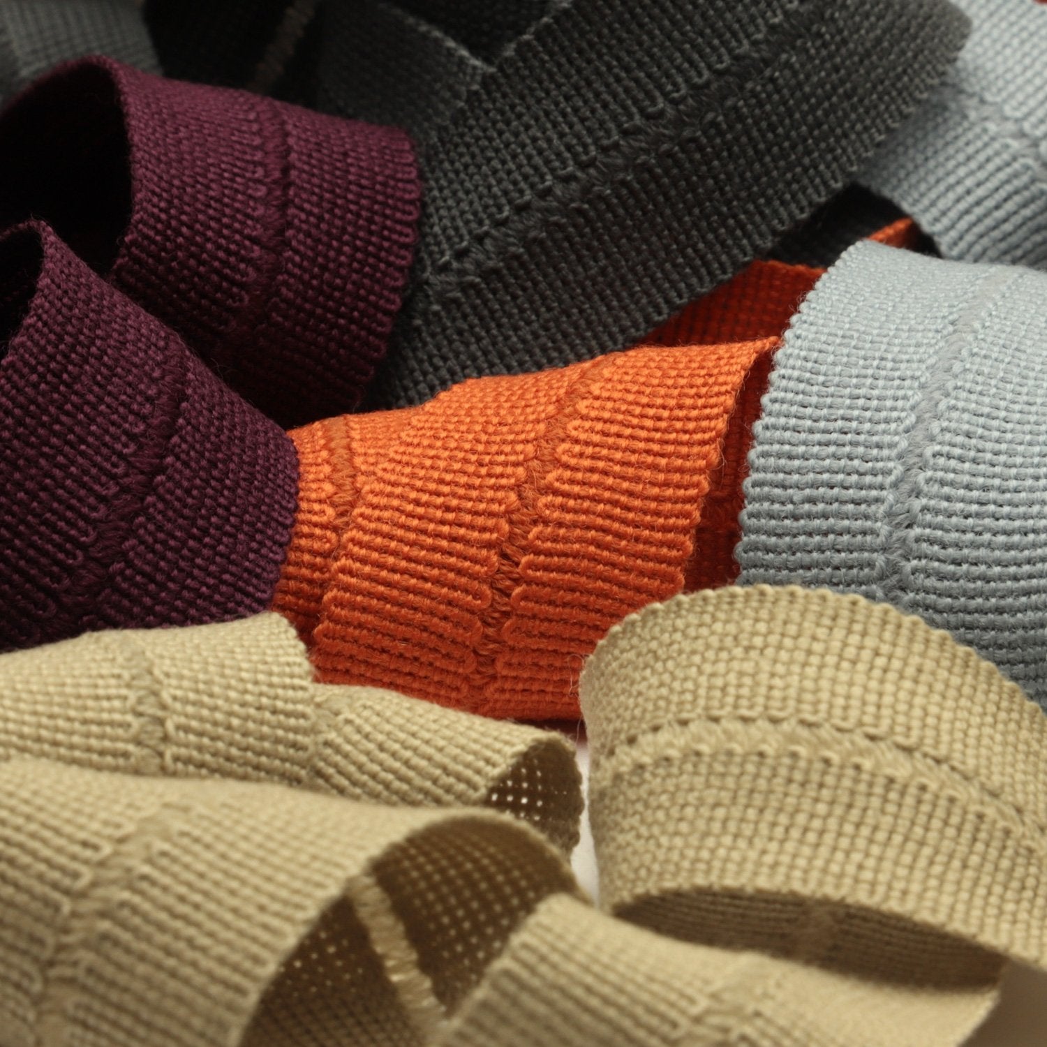 FUJIYAMA RIBBON Wool Knit Binder Tape 13x13mm 9.14 Meters Roll White